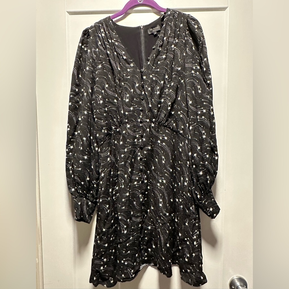 Ted Baker star pattern mini tea dress